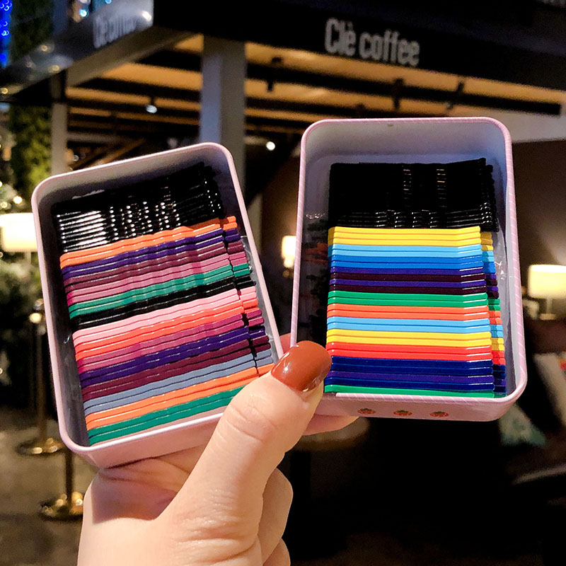 

15/30/36/50 Pcs/Box Children Cute Colorful Alloy BB Ornament Hair Clips Girls Sweet Barrettes Hairpins Kids Hair Accessories, No box-15 pcs 1