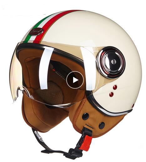 

Motorcycle scooter Helmet Open Face halmet motocross vintage casque Moto Casque Casco motocicleta Capacete, As pic