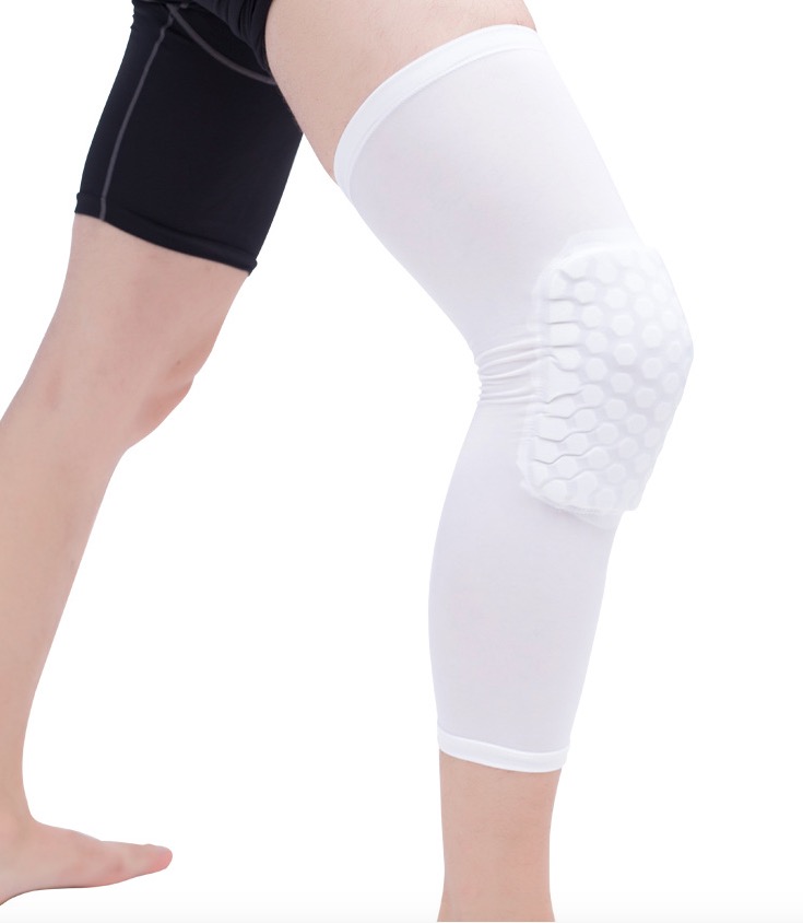 

Adult Kids youth Sports Safety EVA Honeycomb Knee Protector Football Basketball Cycling Stretchy Keen cap Kneepad, Red