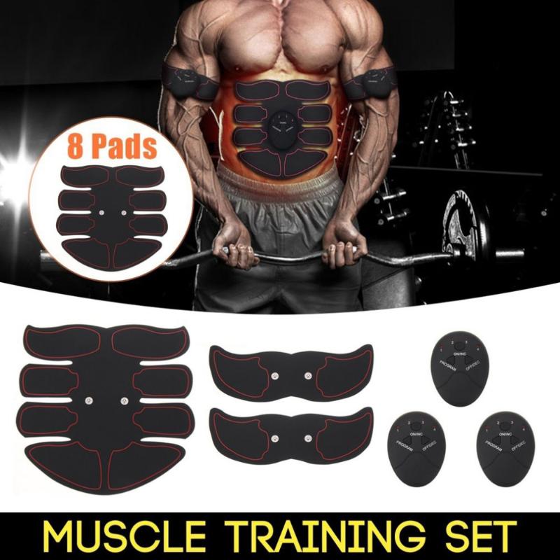 

2020 Fat Burning Muscle Strengthen Device Intelligent Abdomen Training Massager Body Building Patch Abdominal Exercise Machine, Red