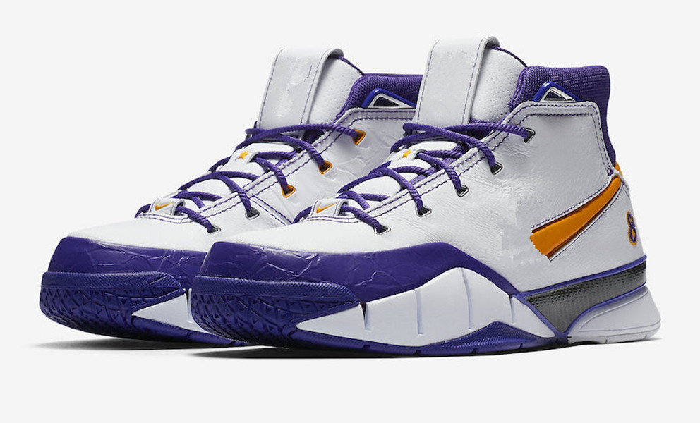 

Top Quality Mamba 1 Zoom Protro Close Out White Purple Men Basketball Shoes Black Mamba Uptempo Protro Shoes Free Shipping With Box