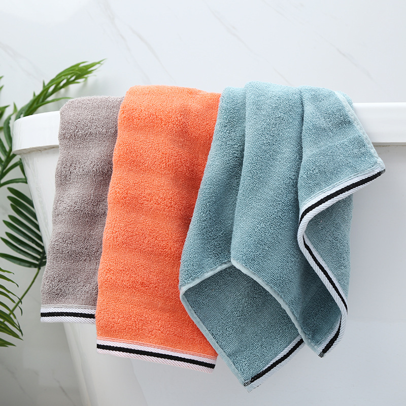 

3 Pieces/Lot New Cotton Wave Soft Towel Highly Absorbent Thick Dyed Towel Adult Face Wash Bath