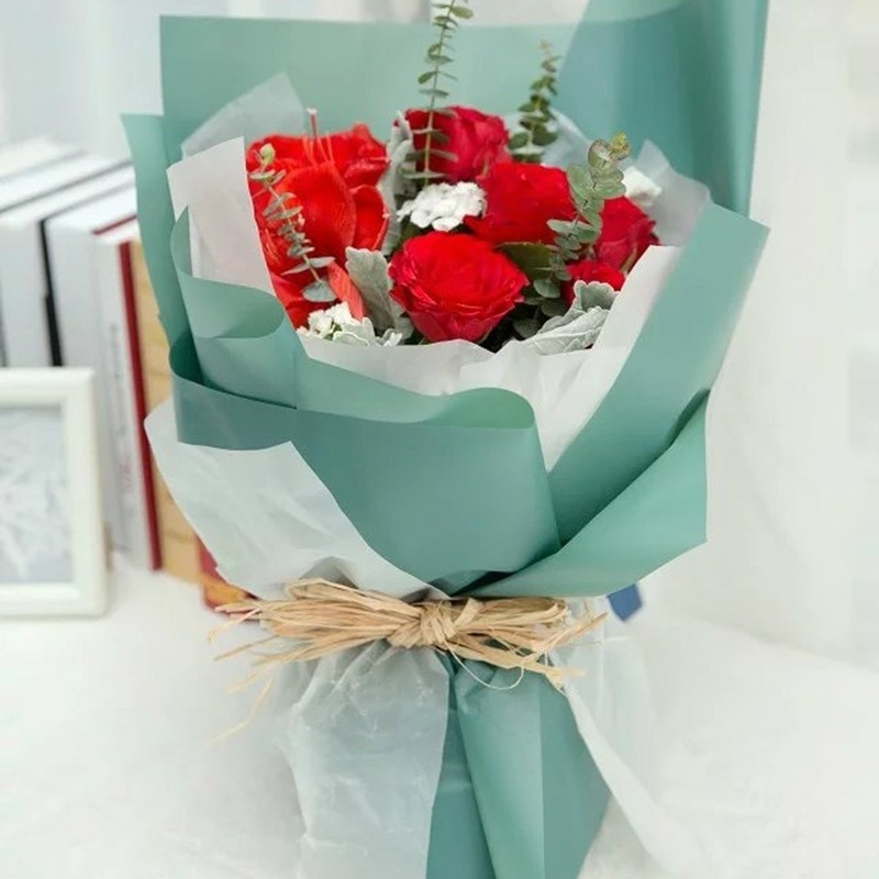 

20 pcs/pack Flower Packaging Paper 60cm * 60cm Multicolor Flowers Gifts Packing Flower Bouquet Wedding Decor Accessories