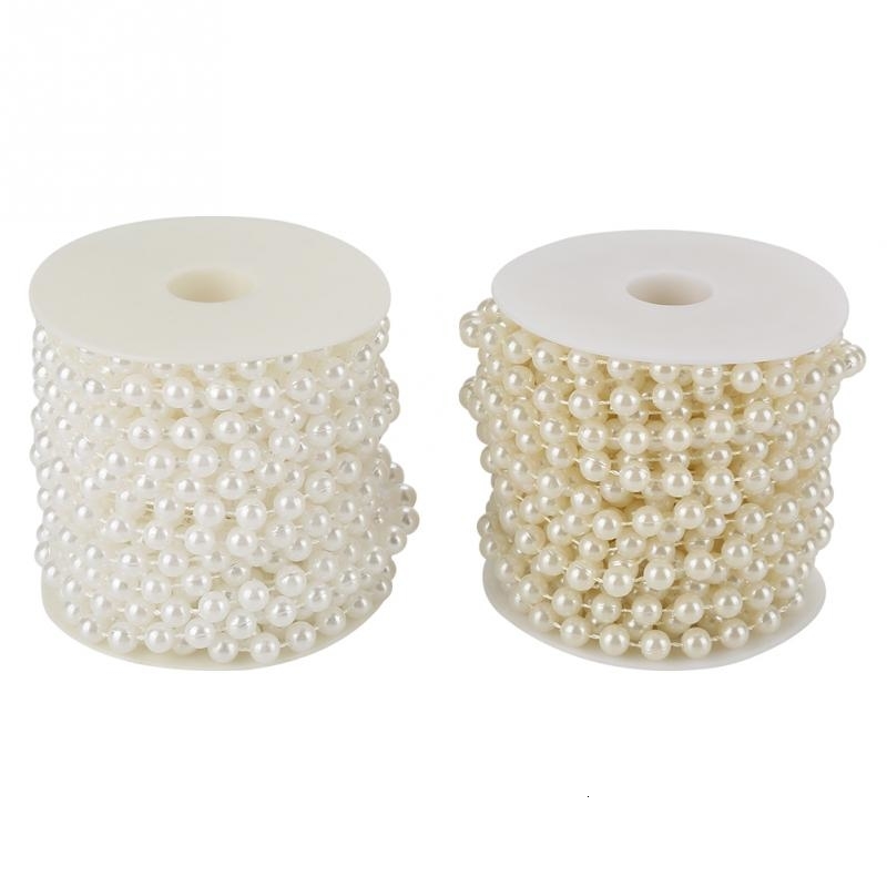 75m roll Grinding Pearl Wire Beads Garland String DIY Wedding Decoration 3-8MM