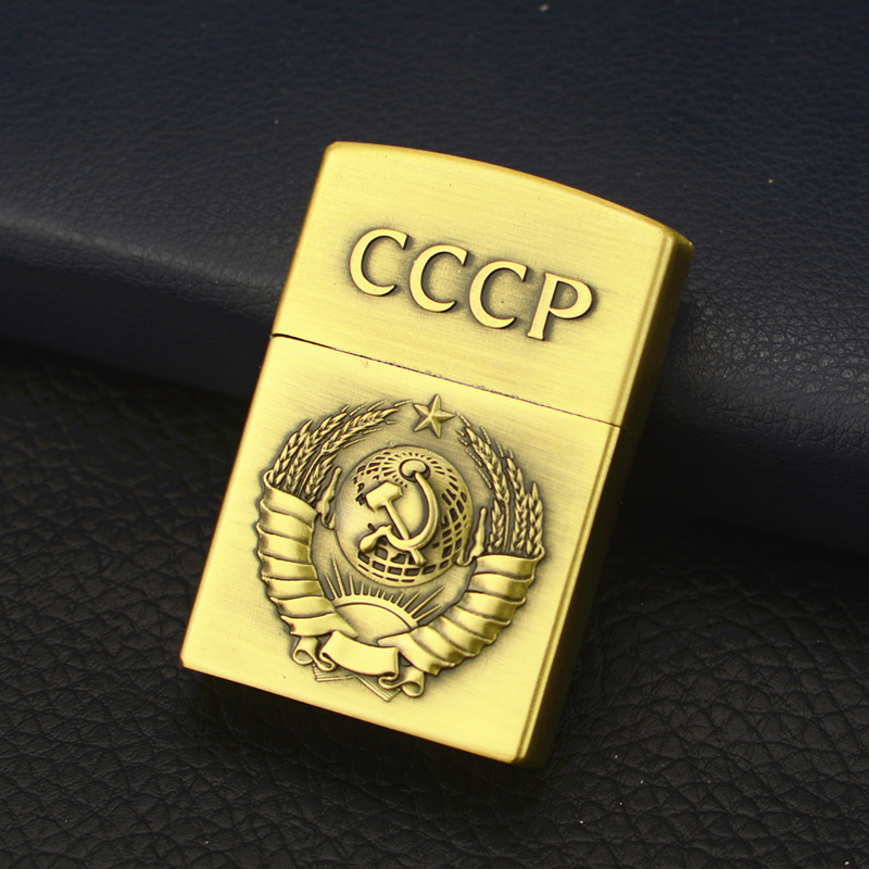 

New Arrival CCCP Lighter Creative Torch Grinding Wheel Open Flame Lighter Cigar Cigarettes Lighter For man