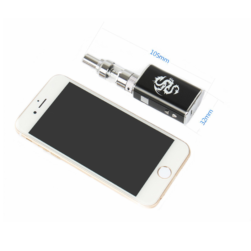 Sub Two Discolor Dragon Vape Box Mod 5 10w Built In 1050mah Battery Electronic Cigarette Kit Led Display Tank Vaporizer Electronic Ignition Wholesale