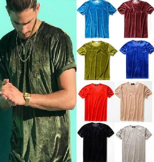

Cheap Summer Designer T-Shirt For Mens Tee Shirts European Style Velvet Brand Tshirts Fashion Short Sleeve Male Female Tops 10 Colors