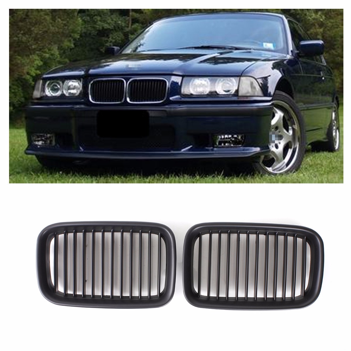 sett 2003 GRIGLIE NERO GRILL NERO NUOVO per BMW E53 X5 1999