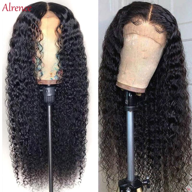 

Lace Front Human Hair Wigs Curly Hair Wig 13x4 13x6 Lace Front Wig Transparent 360 Mongolian Remy 150, As pic