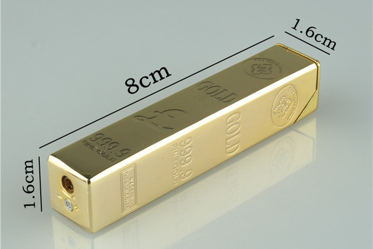 2020 Metal Gold Bar Lighter Torch Free Fire Butane Gas Smoke Lighter Inflated Cigarette Cigar Gasoline Oil Lighter Gadget For Man From Jiuning002