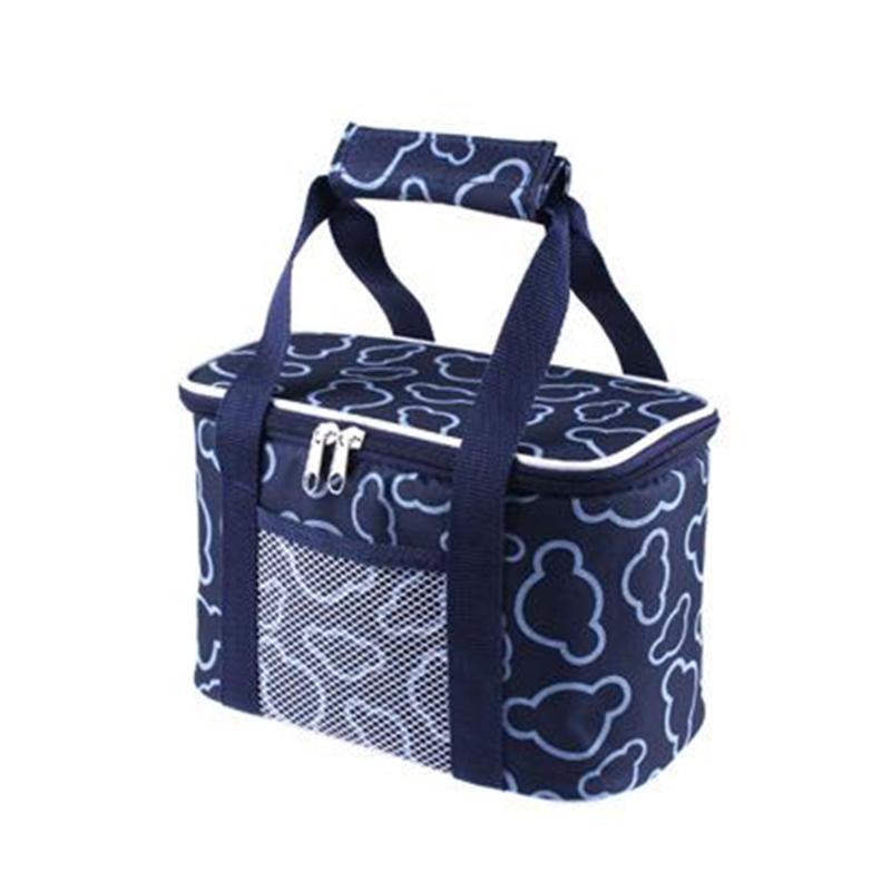 

Portable Lunch Bag Thermal Insulated Lunch Bag Tote Cooler Handbag Bento Pouch Dinner Container School Storage Bags, Black