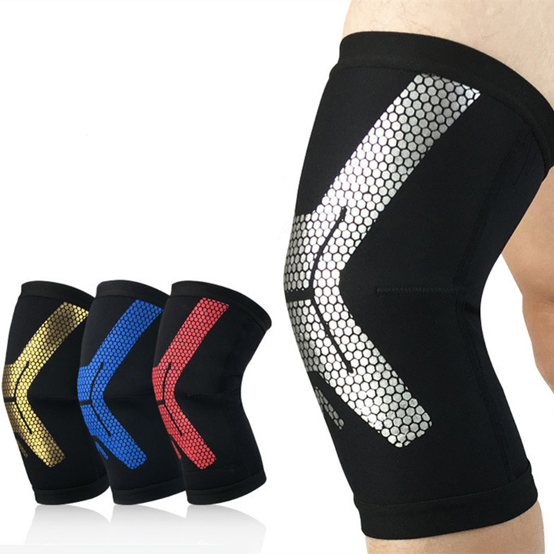 

1PCS Sport Knee Protector Brace Athletics Splints Knee Pads Compression Adjustable Leg Sleeve Calf Support Pad Warm Sleeve, Yellow