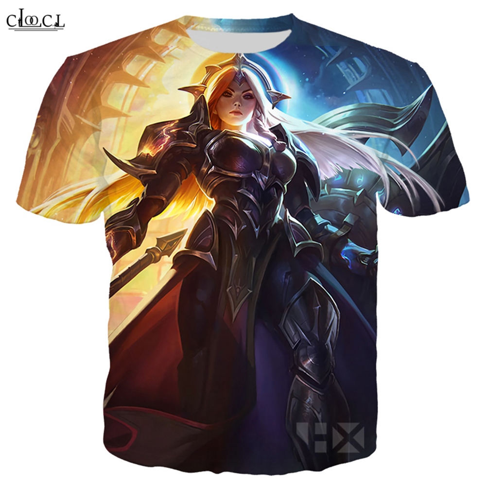 2020 New Style Game League of Legends T Shirt Men Women 3D Print Solar Lunar Eclipse Hero Skin Short Sleeve Fashion Tops-image-518677495