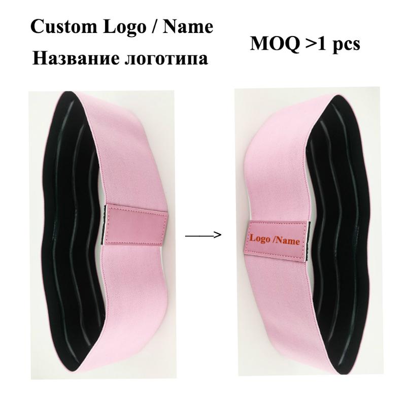 

Custom Resistance Bands Fabric Booty Exercise Home Squat Workout Expand Rubber Printed Logo for Resistance Elastic Loop Band