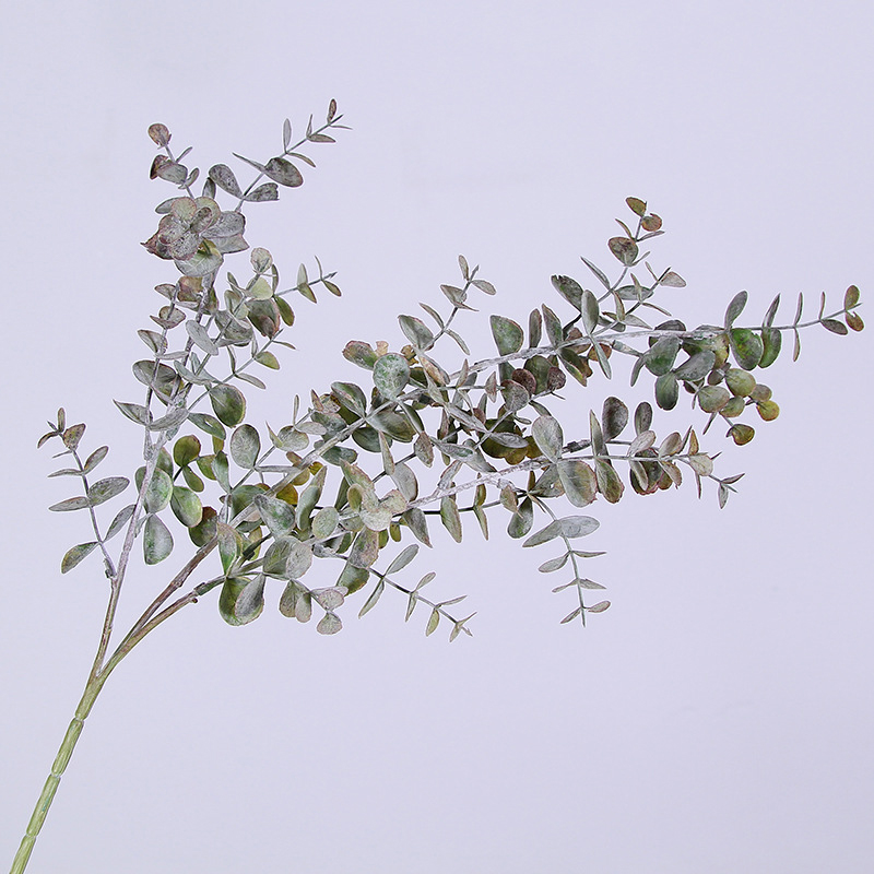 

1 * Artificial Plastic Eucalyptus Tree Branch For Indoor Christmas Wedding Decor, Green