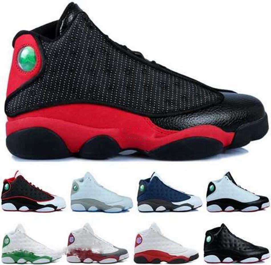 

Jumpman 13 XIII Basketball Shoes for Men with 9 Colors High Quality Mens 13s Athletic Sports Sneakers Trainers Shoe Black Size US 7-12