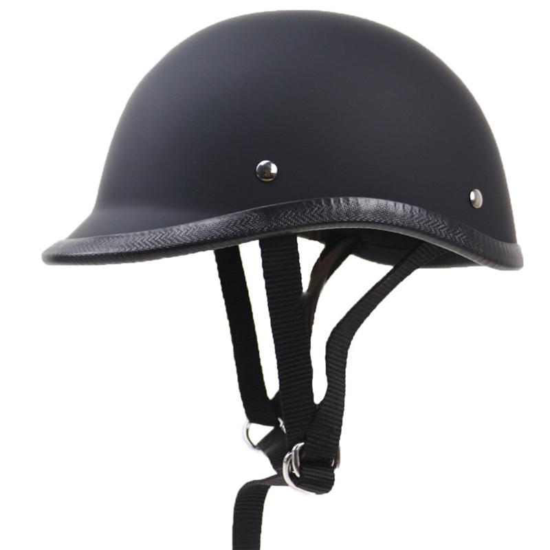 

Universal Motorcycle Helmet Vintage Matte Black Helmet Retro Style Abs Cascos Para Moto Unisex Off Road Motocycle