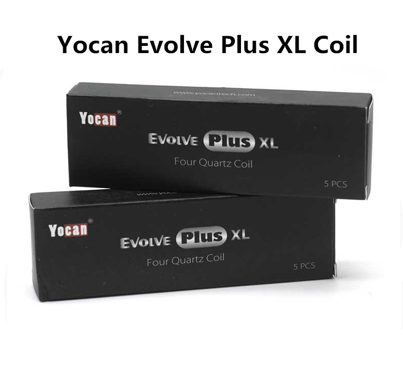 

100% Authentic Yocan Evolve Plus XL Wax QUAD Coil Quatz Rod Replacemen Coils For Dab Pen Kit