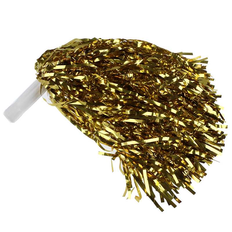 

Party Costume Sports Cheerleader Party Favors Flower Ball Pom Poms Hot New Gold