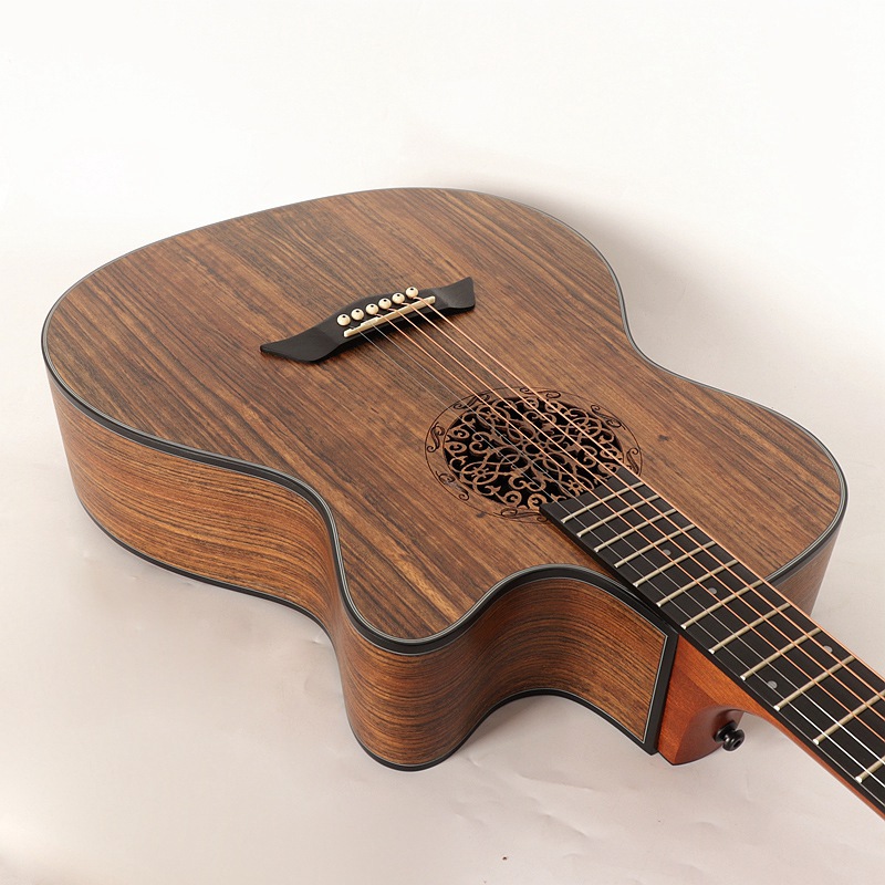 Compra Tapa De Abeto De Madera De La Guitarra Eléctrica Acústica Con La  Flor Del Agujero De Sonidos Con Ecualizador De 40 Pulgadas Populares De La Guitarra  Para Principiantes O Jugadores De