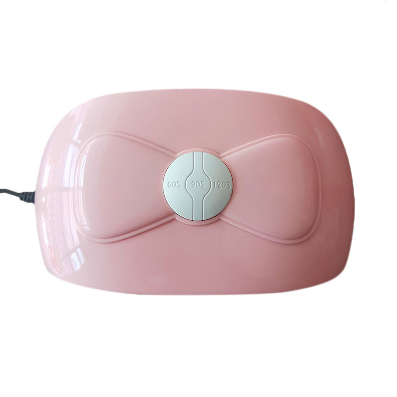 

24W Nail Dryer Machine UV LED Lamp Portable USB Cable Home Use Nail UV Gel Varnish Dryer 18LEDS Lamp Art Tools, Pink