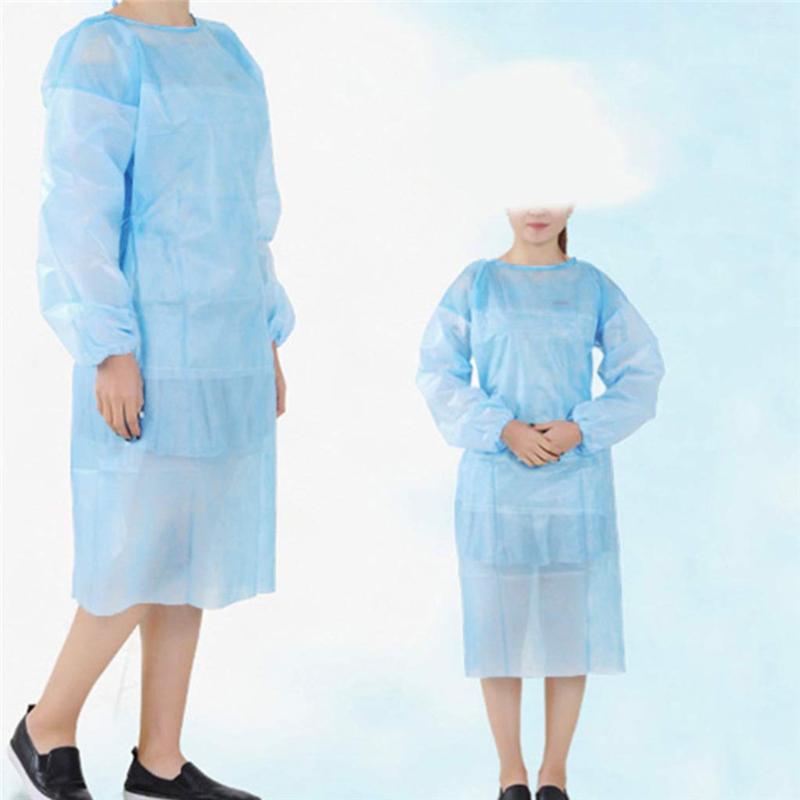 

10 PC Disposable apron waterproof Clothes cleaning Protection Suit aprons Household cleaning accessories #2A27