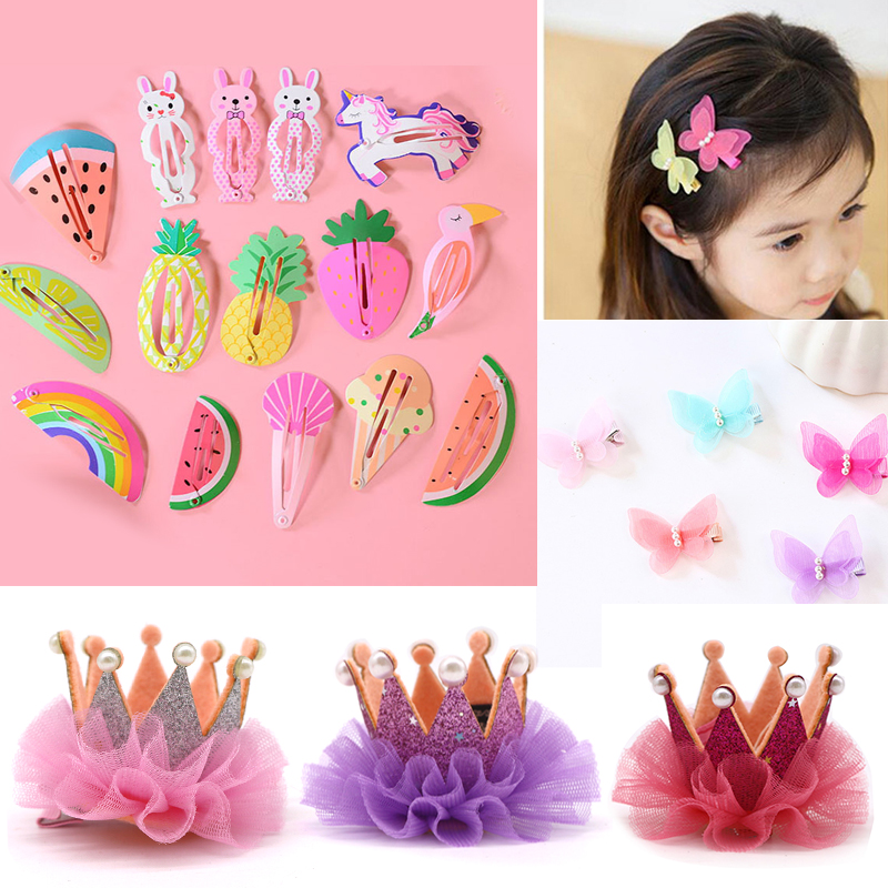 

New Cute Shiny Princess Hairpin Kids Girls Hair Clips Barrette Hair Accessories for Children Hairclip Headdress Hairgrips, Color 1