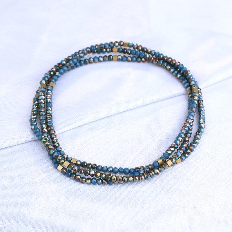 

KELITCH Glass Crystal Beads Statement Necklaces Jewelry Long Chain Handcrafted Trendy Strand Necklaces Chokers Bijoux Female