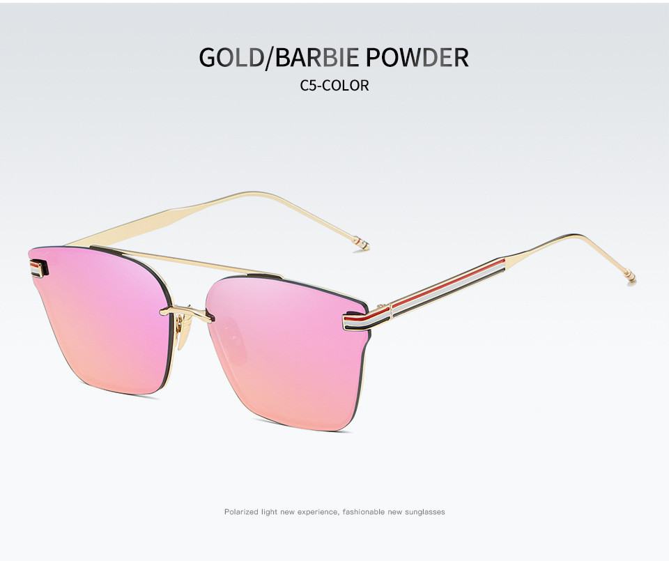

Fashionable metal retro square Sunglasse Brownie Sunglasses men's For Men Women Anti-UV400 Sunglass Driving Eyewear 58010