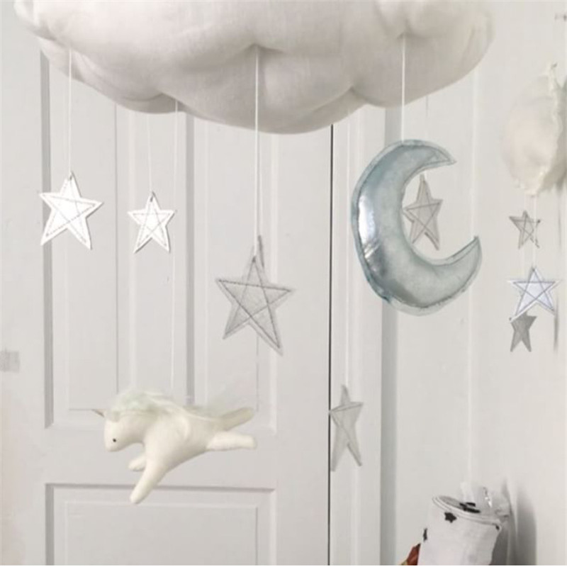 

INS baby car hanging clouds stars sleep ornaments children room wall hanging tent accessories Home Furnishing shooting mural
