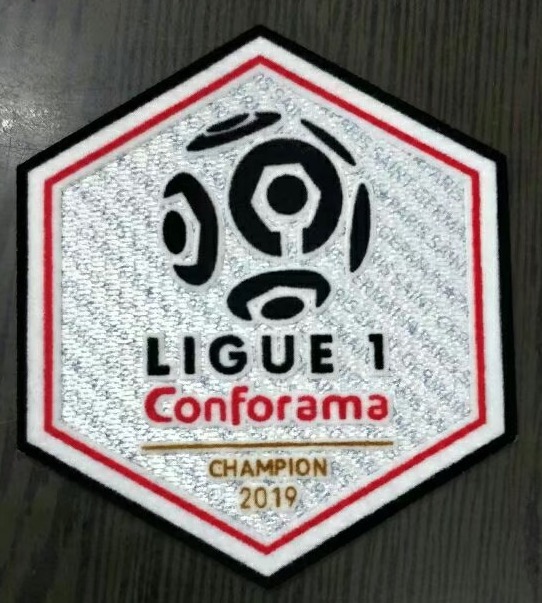 

2019 Ligue 1 Conforama Champion 2019 Patch Ligue 1 Champions Badge PPSSGG Champion soccer Patch free shipping