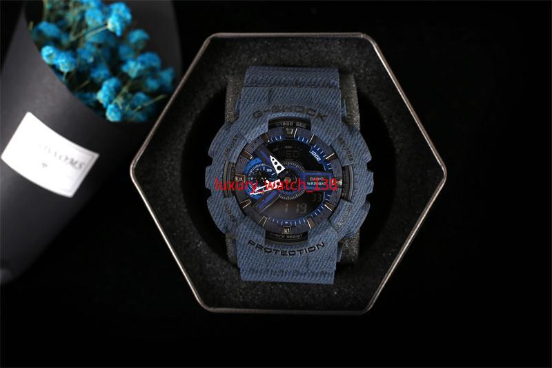 

2019 New colors top quality auto light relogio fashion watch 11000 with box men sports watches water resistant,all small dials work