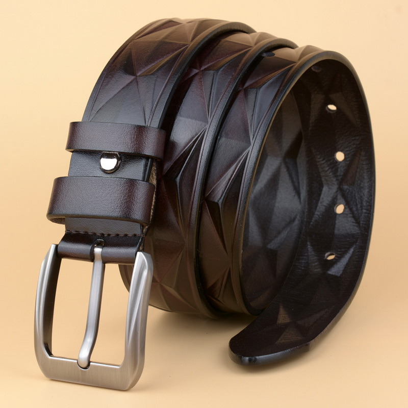 Summer New Faux Leather Men's Belts Fashion Personality 3D Craft Belt For Jeans Comfortable Leather Belts
