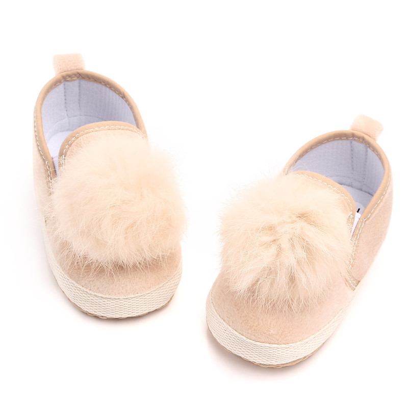 

Baby Girl Crib Shoes Newborn Baby Shoes Soft Sole Prewalker Anti-slip Sneakers, Pink