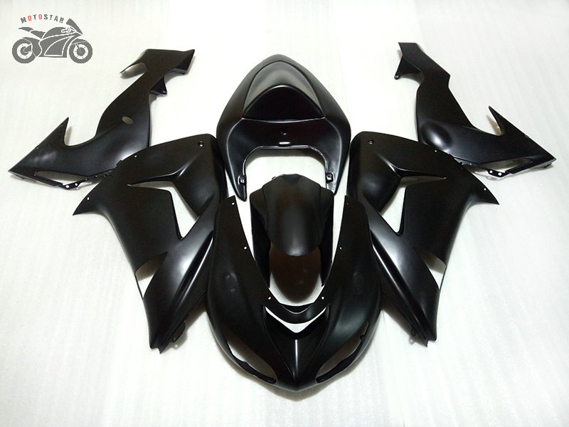 

Free Custom Chinese fairings for Kawasaki Ninja ZX10R 2006 2007 matte black motorcycle fairing bodywork ZX-10R 06 07 ZX 10R, Same as the picture