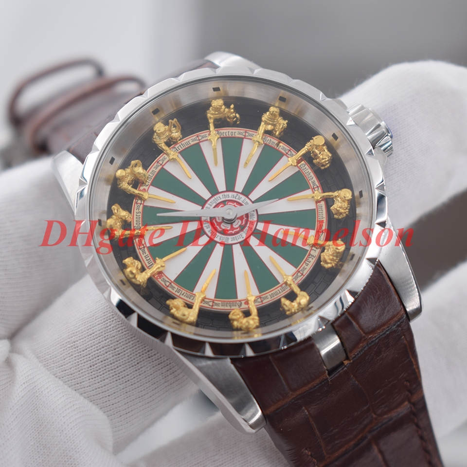 

NEW men 12 round table knight Three-dimensional dial flight watches 2813 automatic movement watch Mechanical horloge orologio di lusso, 4.no box