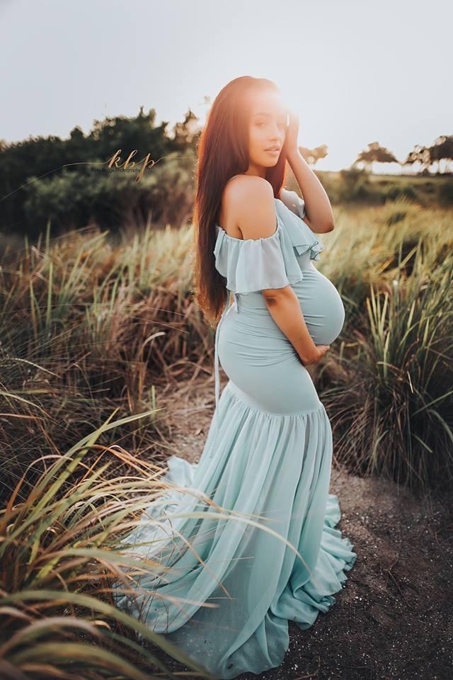 2021 Mermaid Dresses For Photo Shoot Pregnant Women Pregnancy Dress