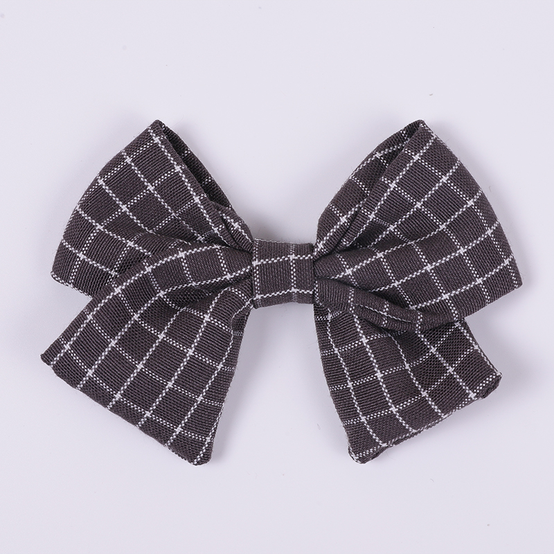 

School Girls Plaid Bows Hair Clips 9.5*5.5cm Princess Girl's Knotbows Hair Barrettes Handmade Kids Children Bands