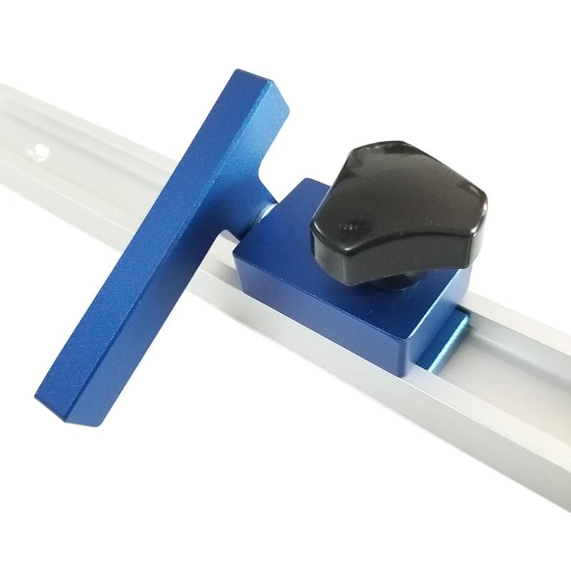 

NEW 300-800mm Aluminium T-Slot T Track w/ Miter Track Stop Router Table Jig Fixture Slot T-Track Woodworking Tools for Wood