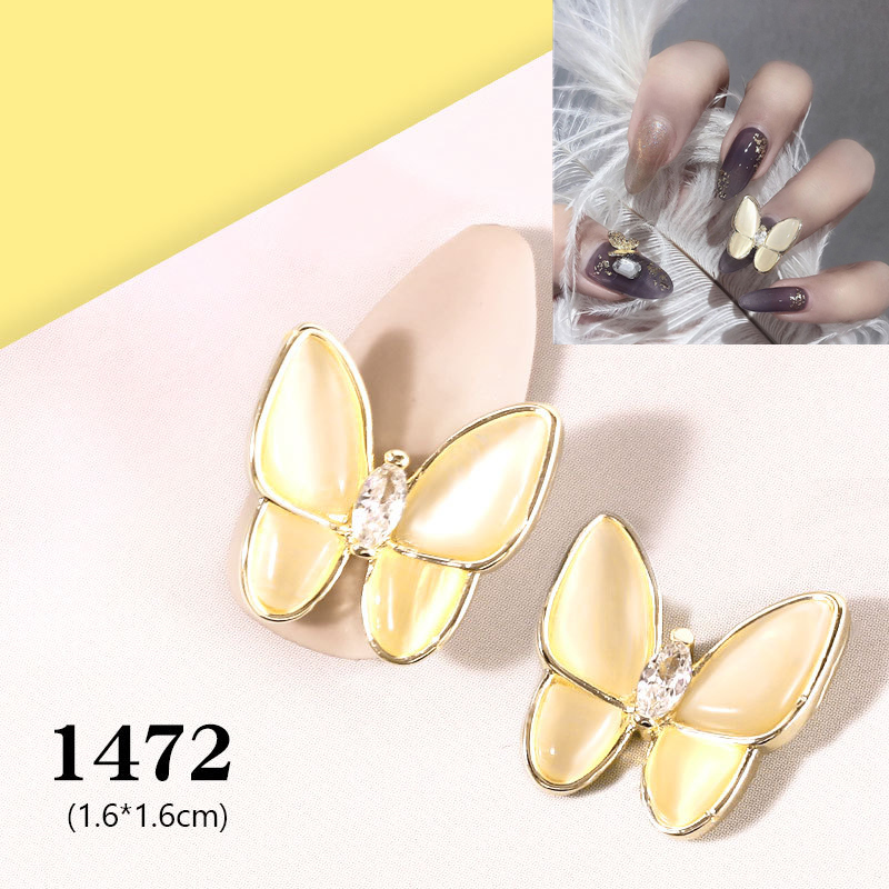 

1Pcs DIY 3D Butterfly Nail Glitter Powder Metall Color Nail Art UV Gel Polishing Chrome Flakes Pigment Dust Art Decorations