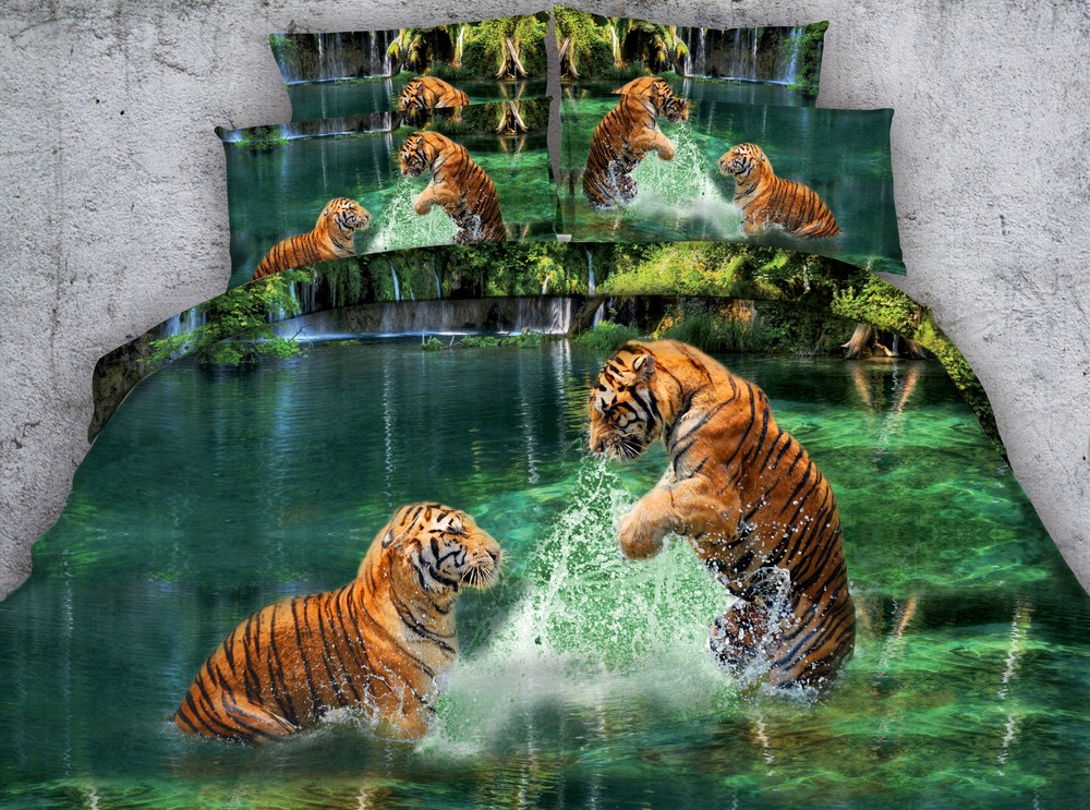 Ensemble De Literie 3d King Tiger Distributeurs en gros en ligne