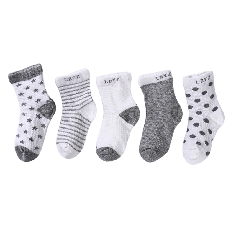 

5Pairs/Set Children Baby Socks Girl Boy Spring Summer Mesh Style Socks Newborn Infant Toddler Casual Cotton, Blue