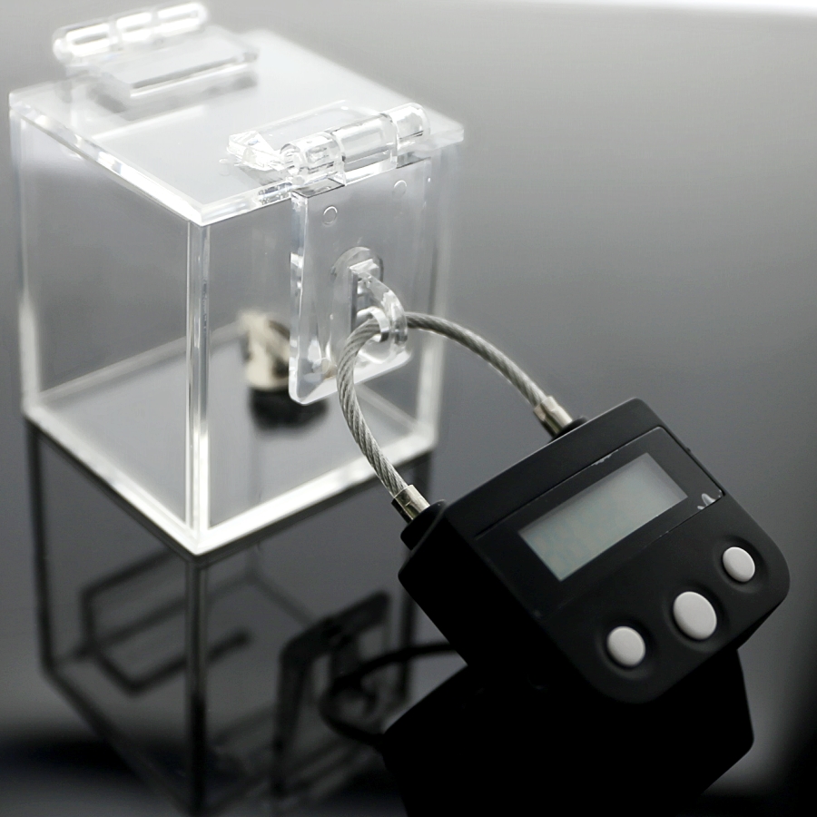 

The Chastity Key Safe Chastity keyholder THE CHASTITY KEY SAFE Game with Acrylic box new sexy toy 2020