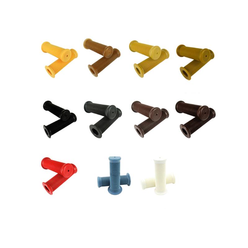 

1 Pair Motorcycle TPU Vintage Handlebar Cover Universal Thread Bike Grips Non-Slip Bicycle Handlebar Grips Random Color 22/24MM