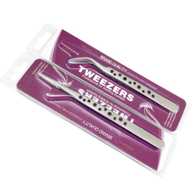 

NAGARAKU Profissional Stainless Steel Lashes Tweezers Makeup Stainless Steel Tweezers Especially Eyelash Extension Lashes