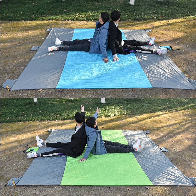 

Pocket Blanket Waterproof Beach Mat Blanket Ground Mat Mattress 280x267cm Portable Picnic Beach Outdoor Camping Tent