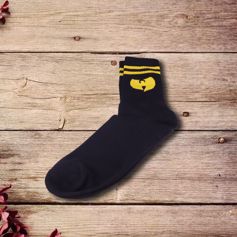 

Wu Wear Socks, Clan Urban Streetwear Fashion Socks, Hip Hop, Men, black