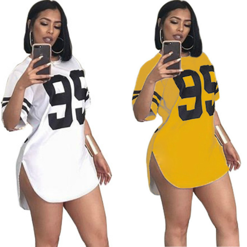 

women 95 letter print sexy side slit striped midi t-shirt dress mini tee bodycon party club dresses Short Sleeve O-neck Bodycon Mini Dress, Black;gray