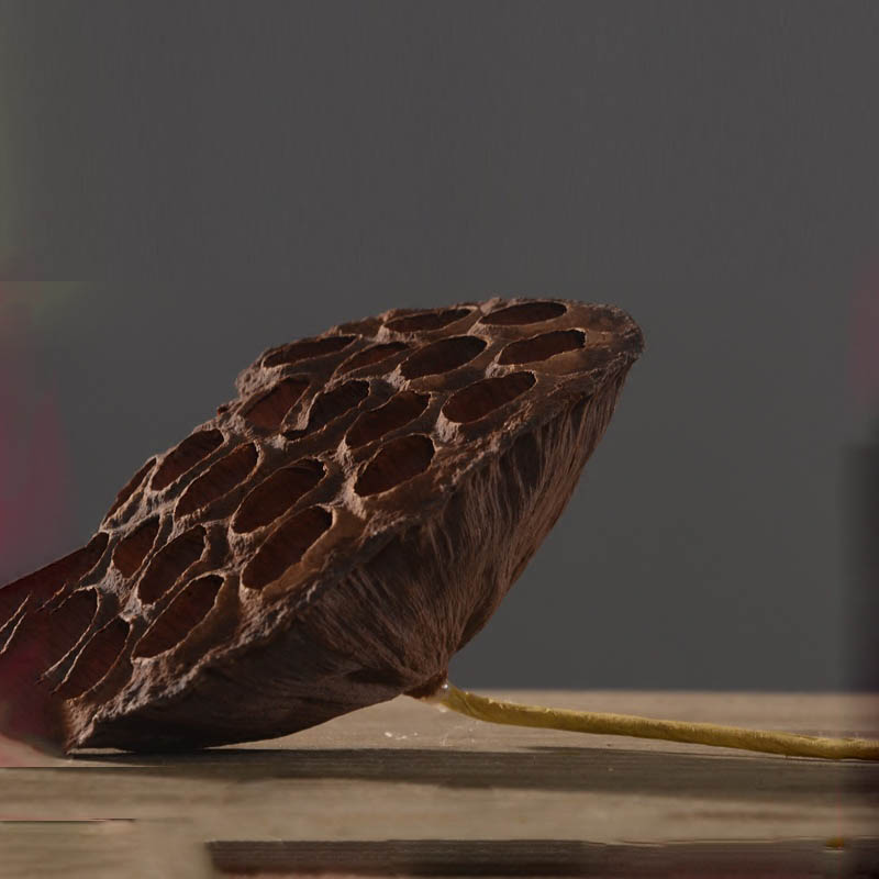 

Artificial Flower Decoration Dry Lotus Living Room Dining Table Coffee Table Vase Overall Flower Arrangement Decoration Crafts, Dried lotus