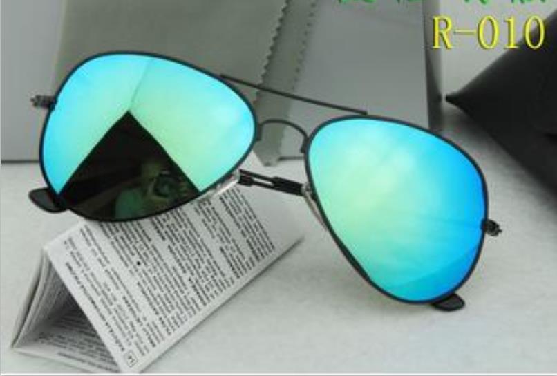 

Pilot Style Brand Designer Sunglasses Luxury for Men Women Metal Frame Flash Mirror Glass Lens Fashion Sunglasses Gafas de sol 58mm 62mm